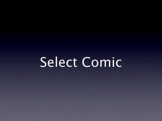 Select Comic
 
