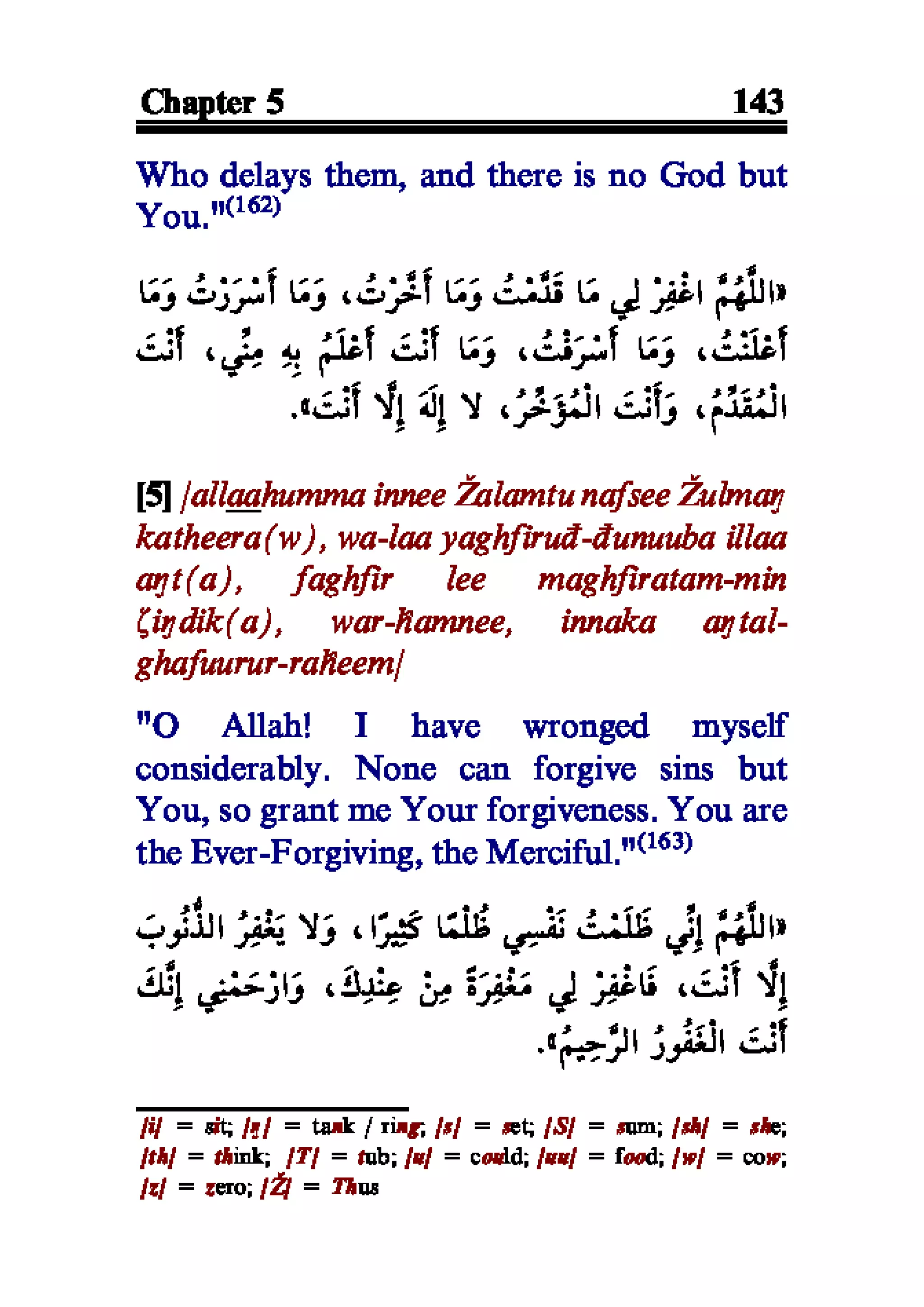 Selected adhkaar situations & supplications