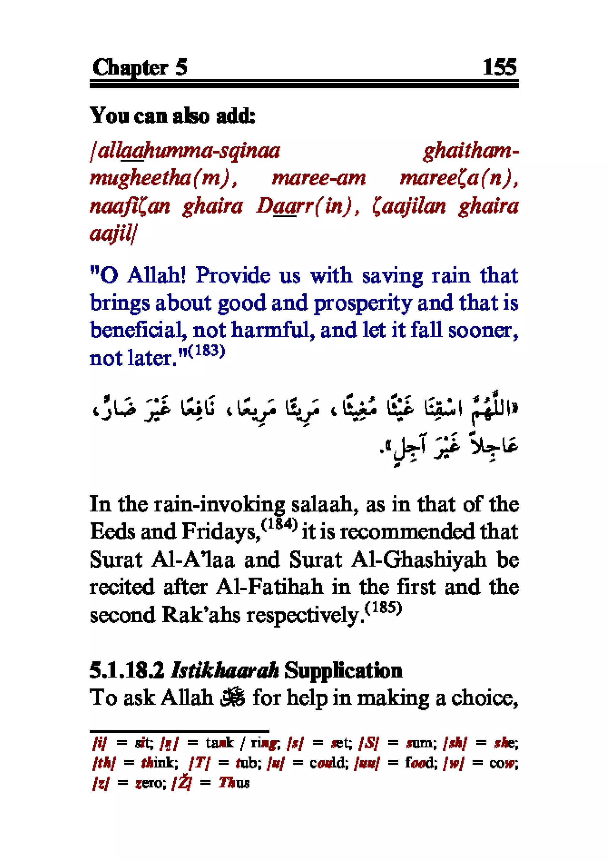 Selected adhkaar situations & supplications