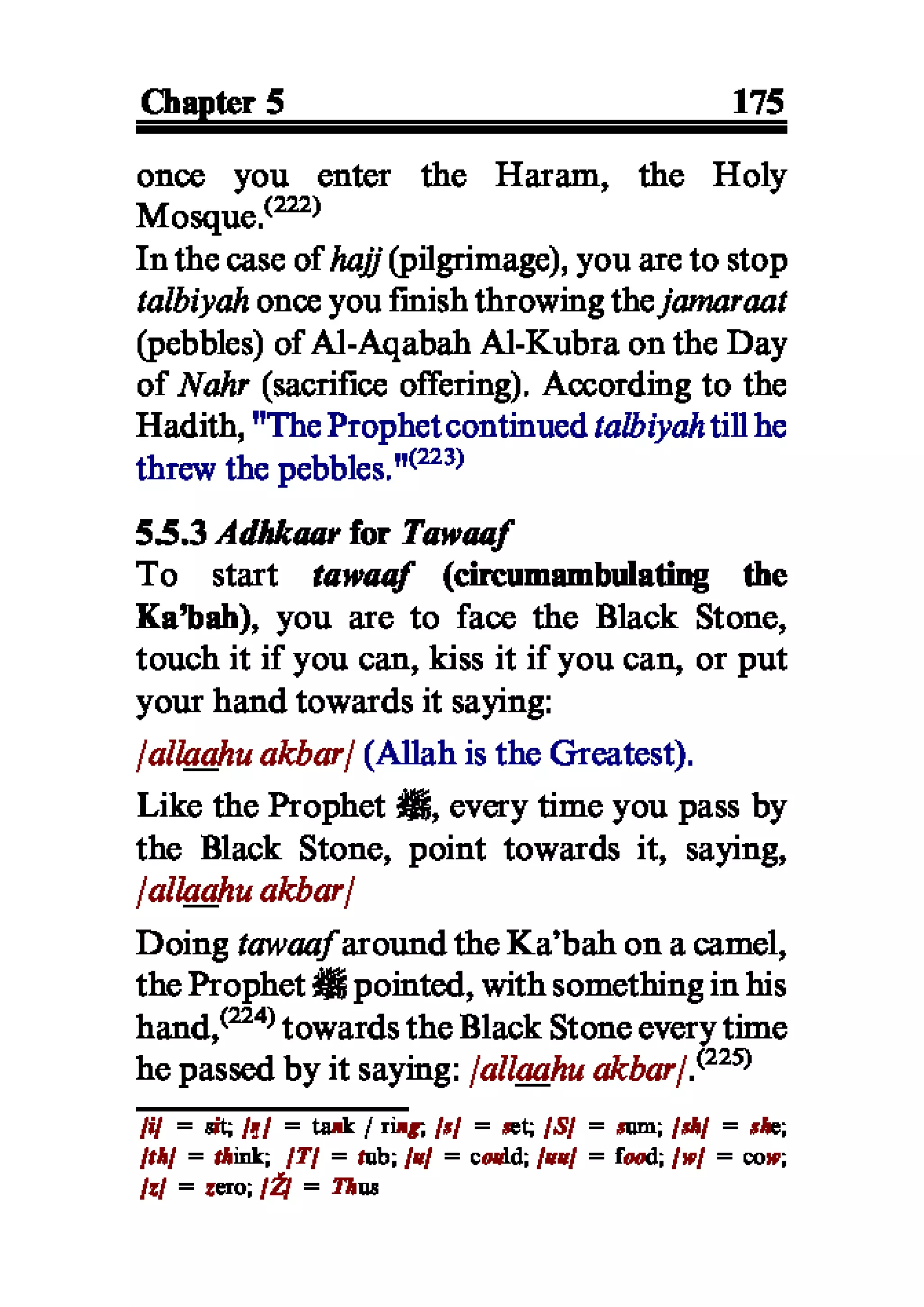 Selected adhkaar situations & supplications