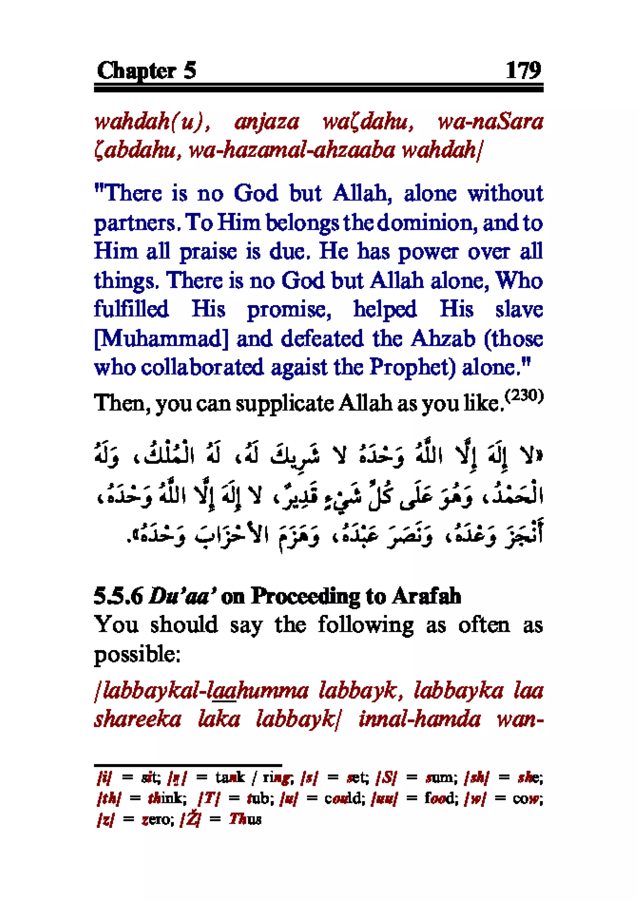 Selected adhkaar situations & supplications