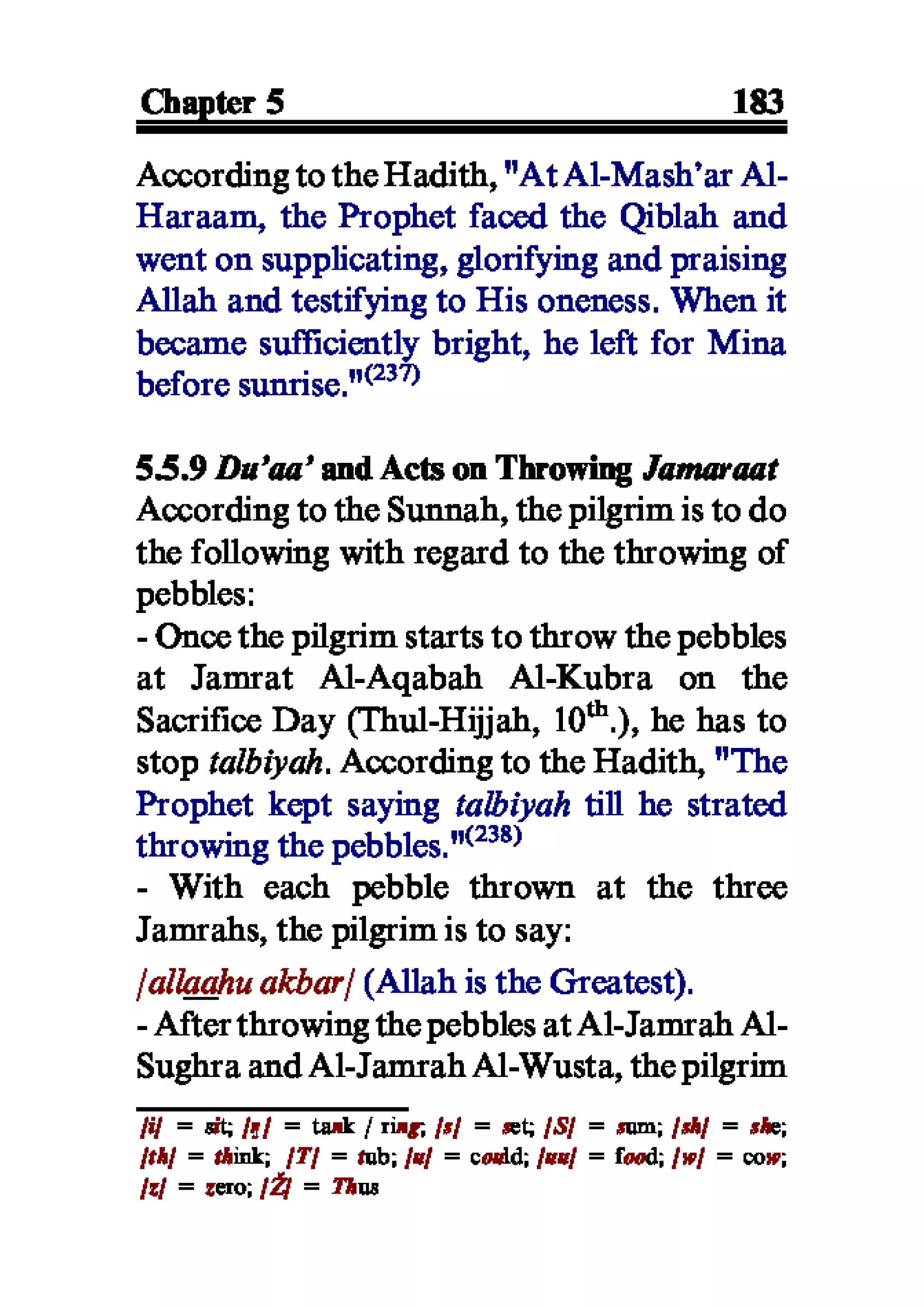 Selected adhkaar situations & supplications