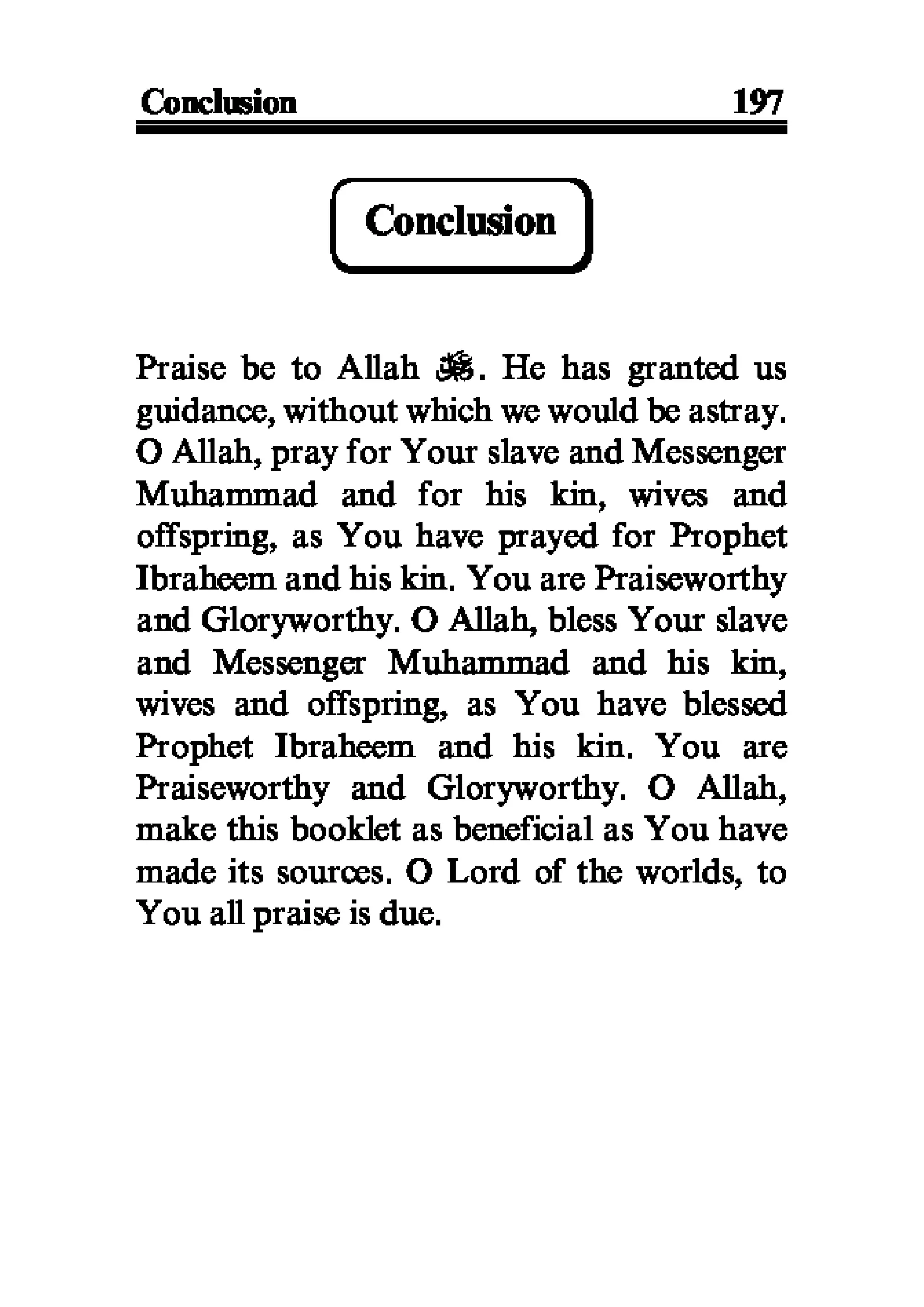 Selected adhkaar situations & supplications