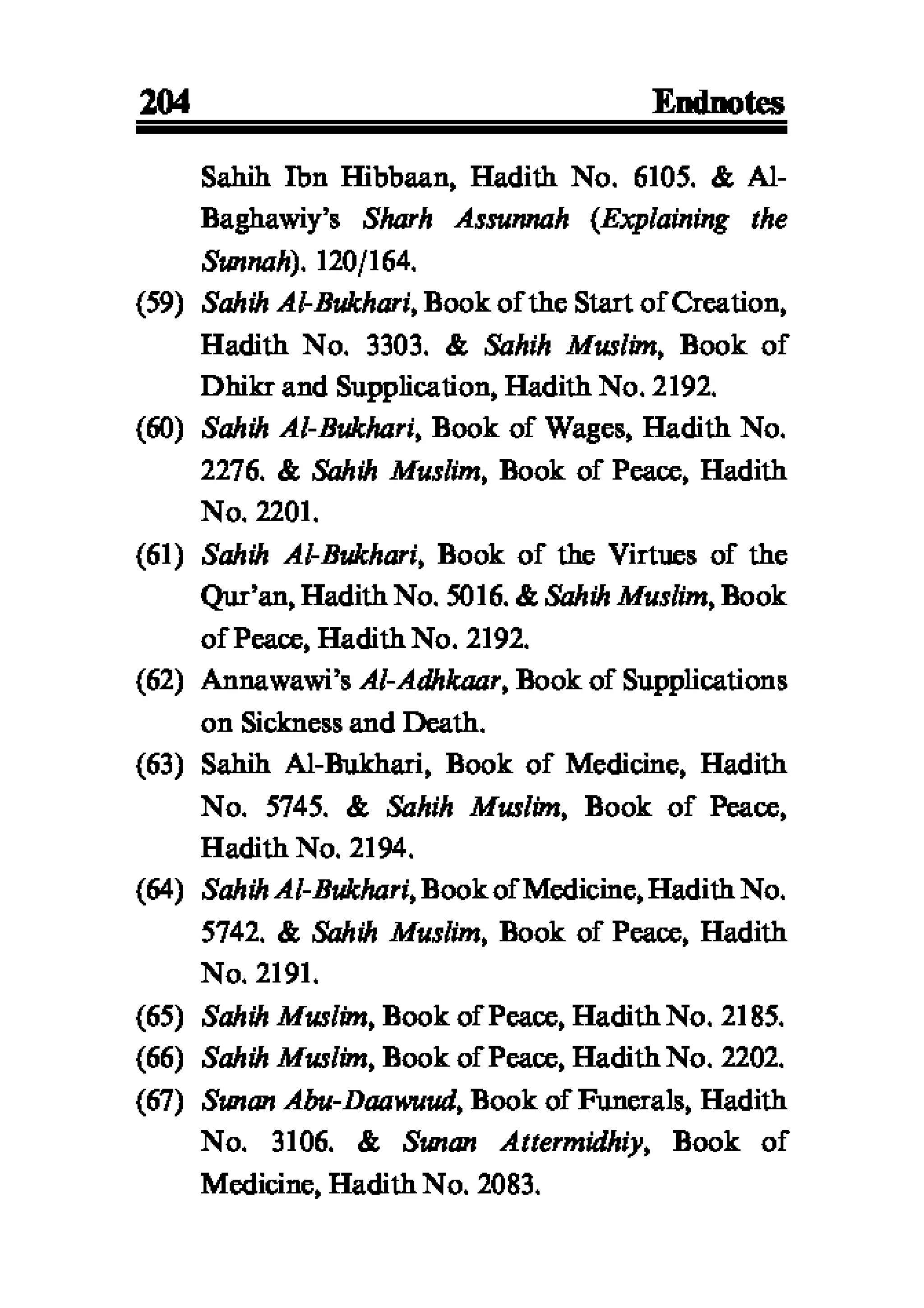Selected adhkaar situations & supplications