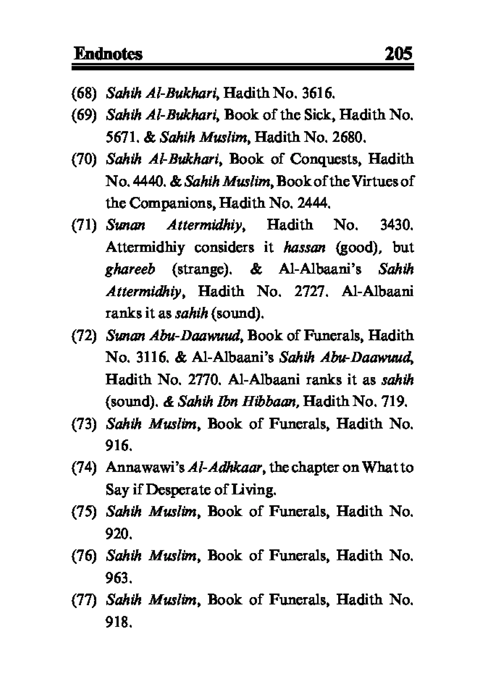 Selected adhkaar situations & supplications