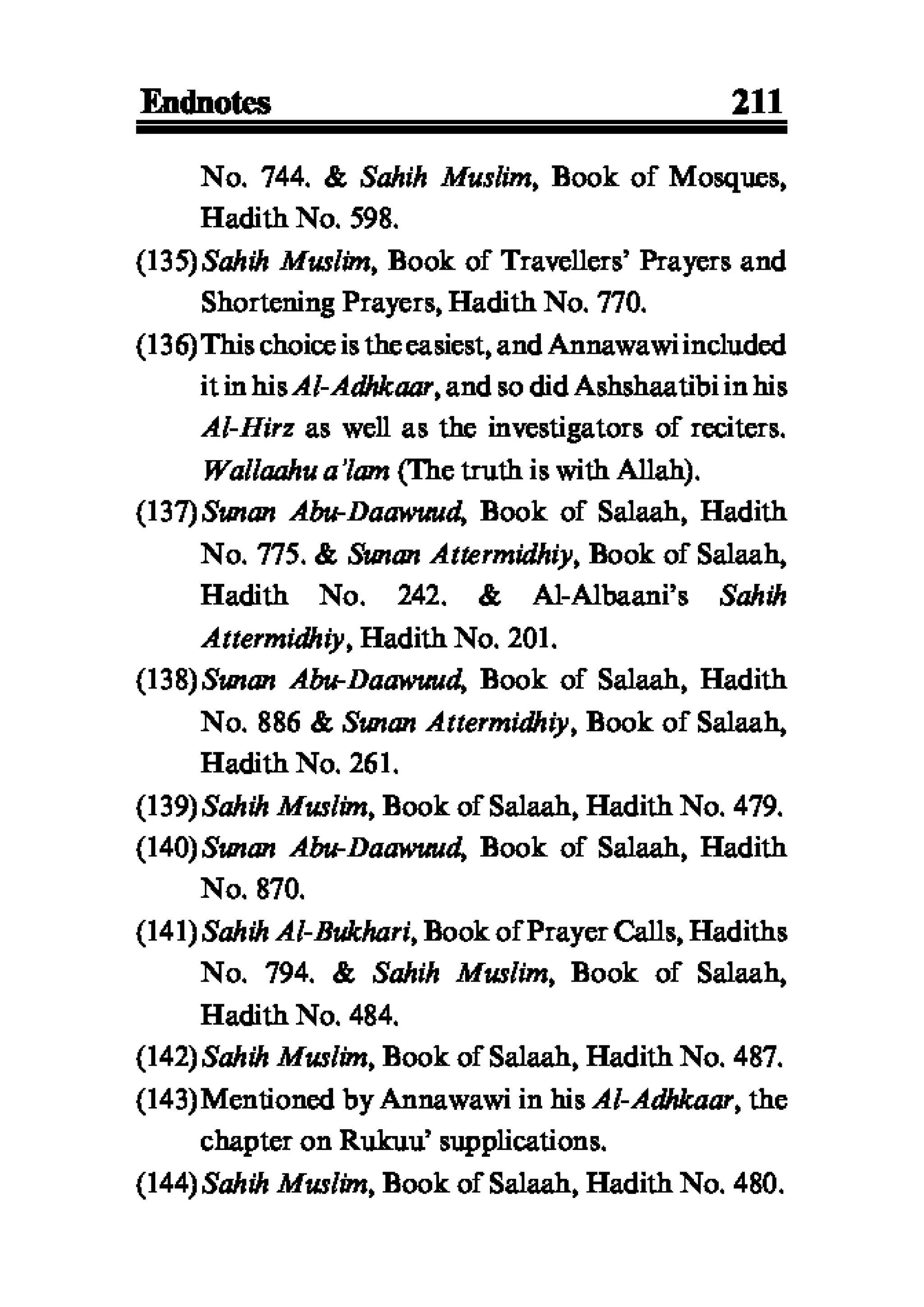 Selected adhkaar situations & supplications