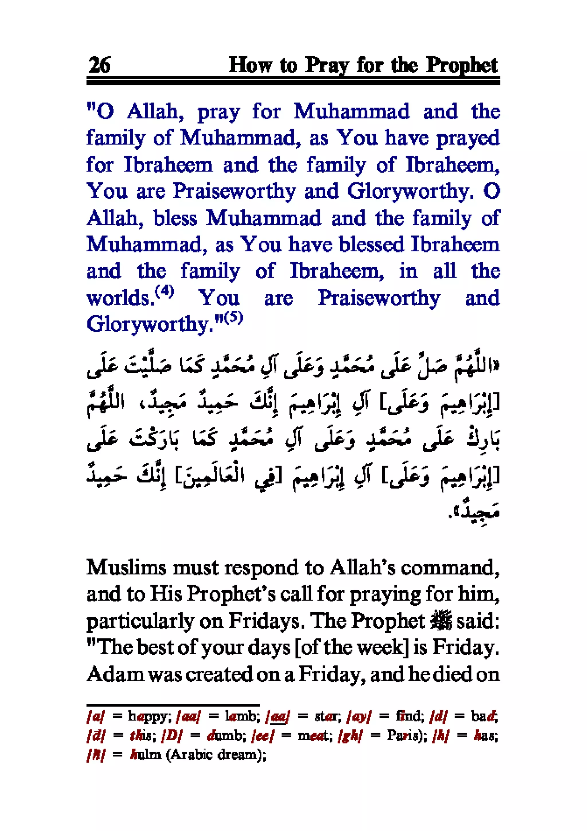 Selected adhkaar situations & supplications