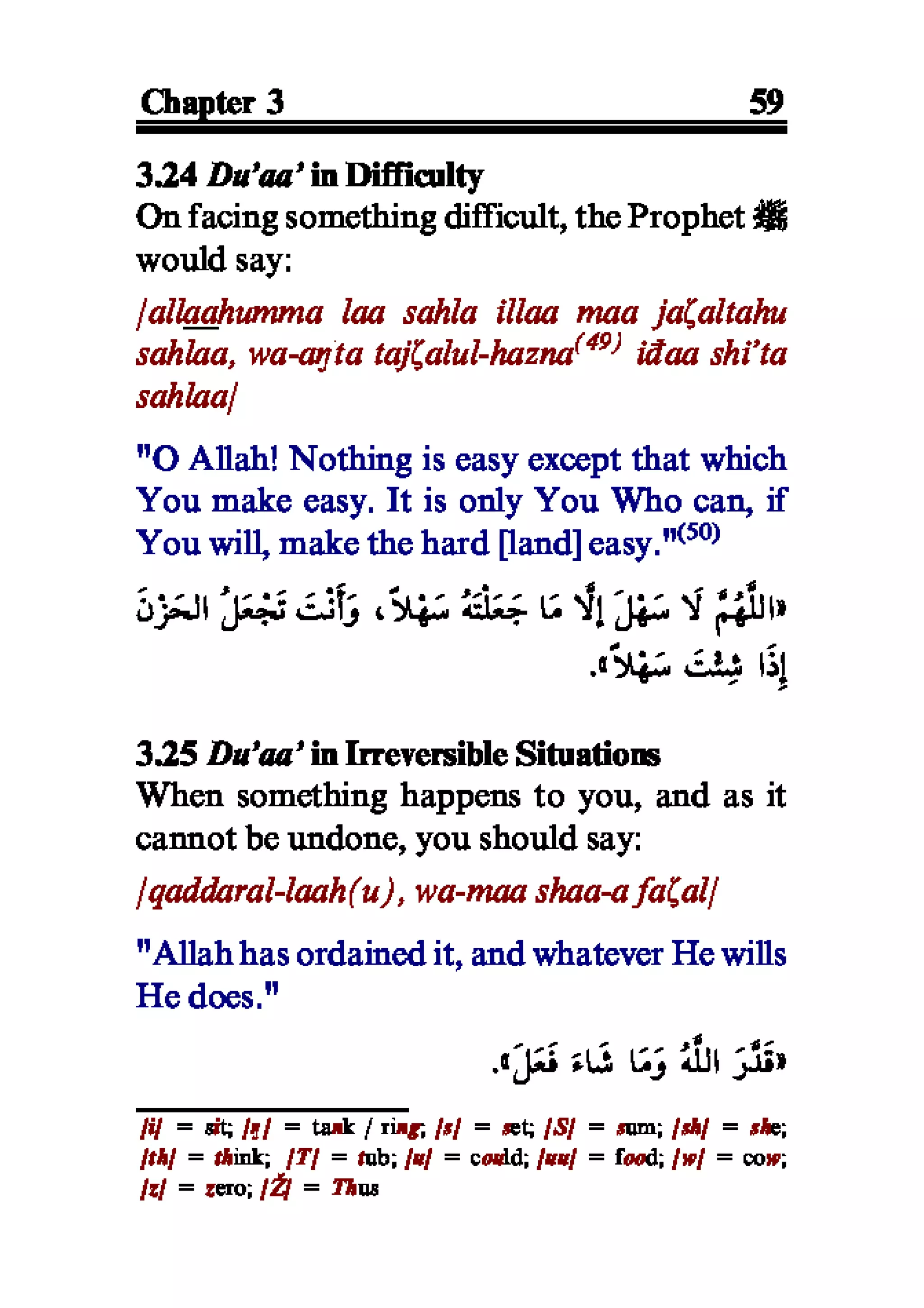 Selected adhkaar situations & supplications