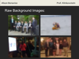 Alison Bonaviso Prof. Klinkowstein
Raw Background Images:
 
