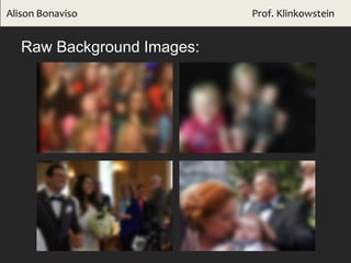 Alison Bonaviso Prof. Klinkowstein
Raw Background Images:
 