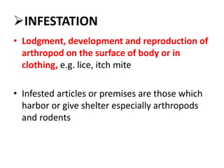 Infested Definition Selected Definition in Infectious Disease Epidemiology & Uses.pptx