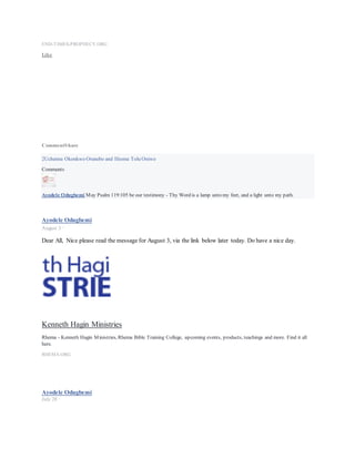 YOUTUBE.COM
Like
Like
Love
Haha
Wow
Sad
Angry
CommentShare
Ayodele Odugbemi shared Andrew Wommack Ministries's photo.
September 2 ·
 