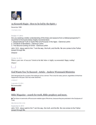 Pastor John Hagee shares about the Star Of Bethlehem
Pastor John Hagee shares aboutthe Star Of Bethlehem
YOUTUBE.COM
July 4, 2015 ·
Day 150 - Charting Our Course Into the Future by Rick Joyner | MorningStar
Daily Devotional 2006
The true Christian life is the greatestadventure and the mostglorious questthatcan ever be known on the…
MORNINGSTARMINISTRIES.ORG
July 4, 2015 ·
http://www.morningstarministries.org/…/day-150-charting-our…
Day 1 - The Beginning by Rick Joyner | MorningStar Daily Devotional 2006
In the beginning God created the heavens and the earth (Genesis 1:1).
MORNINGSTARMINISTRIES.ORG
July 3, 2015 ·
A Surprising Prophetic Word About the Supreme Court Same-Sex Marriage
Ruling
While many prophetic voices are declaring judgment,God spoke these words to one intercession-minded voice.
WWW.CHARISMAMAG.COM|BY JEREMIAH JOHNSON
July 3, 2015 ·
Please watch
https://www.facebook.com/josephprince/photos/a.585851668129353.1073741825.102470493134142/9144073
51940448/?type=1
 