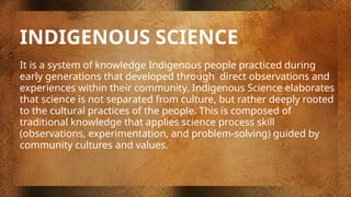 Exploring Filipino Indigenous Science and Knowledge Systems | PPTX