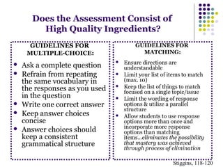 Selected Response Assessment | PPT