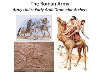 The Roman Army
Army Units: Early Arab Dromedar Archers
 