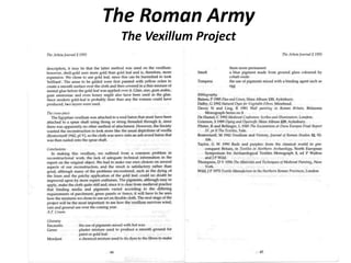 The Roman Army
The Vexillum Project
 