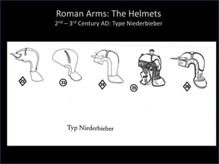 Roman Arms: The Helmets
2nd – 3rd Century AD: Type Niederbieber
 
