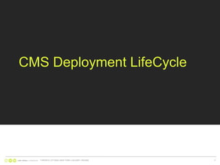 CMS Deployment LifeCycleTORONTO | OTTAWA | NEW YORK | CALGARY | REGINA11