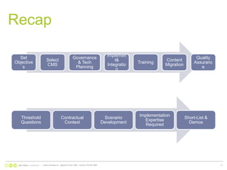 Recap|   www.nonlinear.ca   ottawa 613.241.2067   toronto 416.203.299731