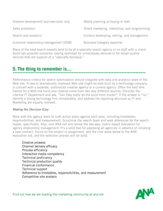 Selecting A Digital Search Agency