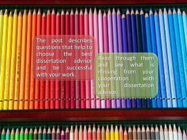 Choosing a Dissertation Advisor < University of Pennsylvania