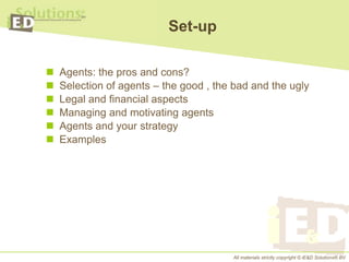 Selecting And Using Education Agents | PPTX