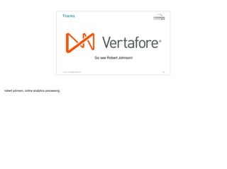 Thanks
80© 2015. All Rights Reserved.
Go see Robert Johnson!
robert johnson, online analytics processing
 