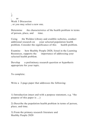 Selecting a Population Health ProblemAs you know, promoting .docx