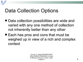 Selecting appropriate data collection methods | PPT