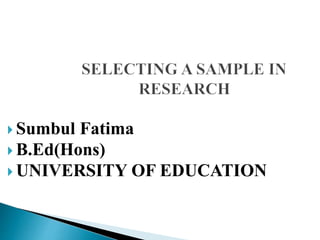  Sumbul Fatima
 B.Ed(Hons)
 UNIVERSITY OF EDUCATION
 