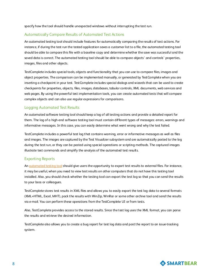 Whitepaper Selecting Automated Testing Tools