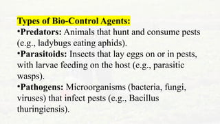Selecting Bio-Control Activities and Preparing for Application in Pest ...