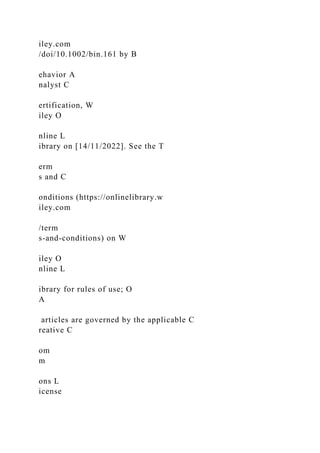 iley.com
/doi/10.1002/bin.161 by B
ehavior A
nalyst C
ertification, W
iley O
nline L
ibrary on [14/11/2022]. See the T
erm
s and C
onditions (https://onlinelibrary.w
iley.com
/term
s-and-conditions) on W
iley O
nline L
ibrary for rules of use; O
A
articles are governed by the applicable C
reative C
om
m
ons L
icense
 
