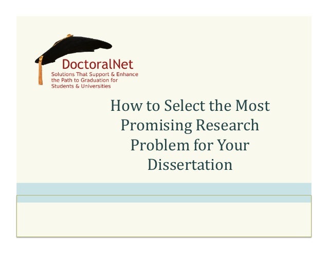 Dissertation research problem