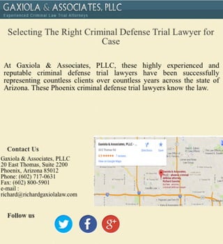 Selecting The Right Criminal Defense Trial Lawyer for Case
