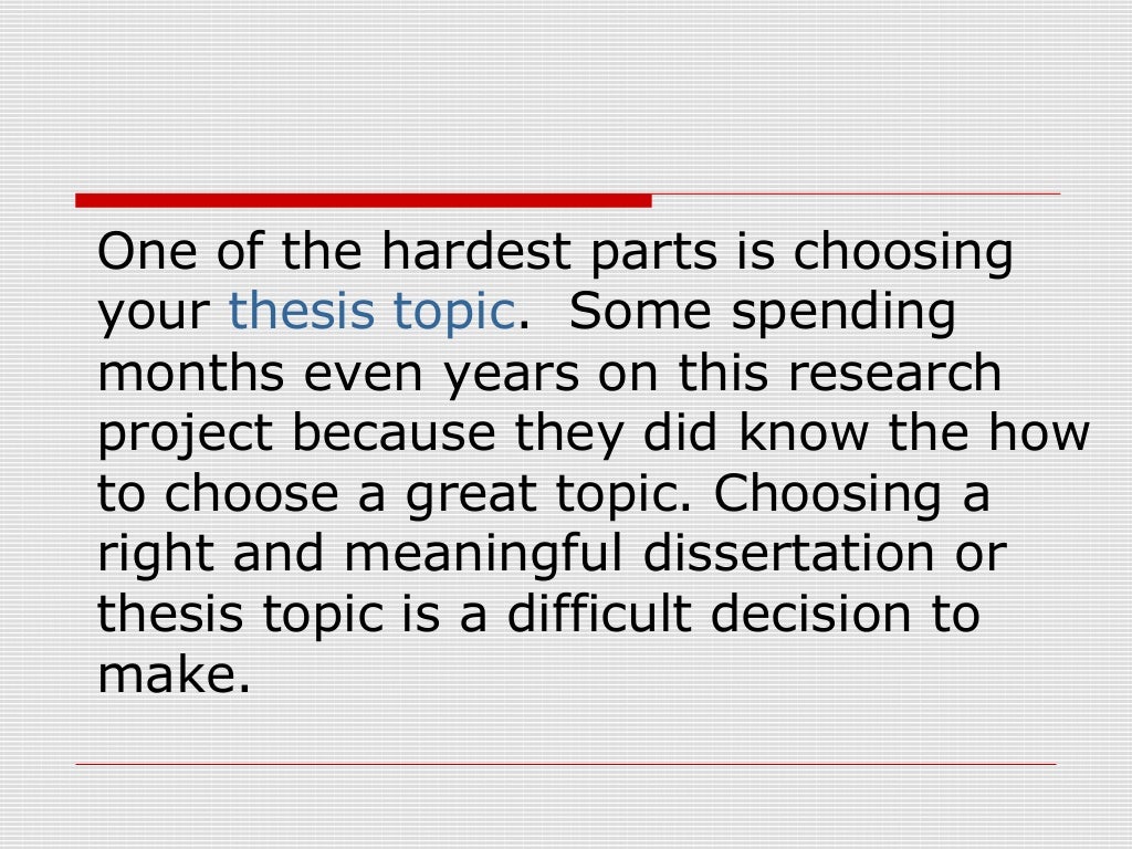 Master thesis topic suggestions picture
