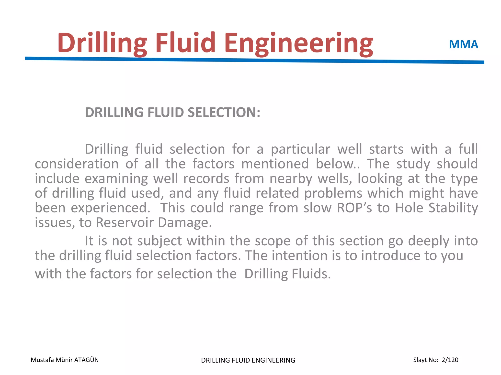 Drilling Fluids