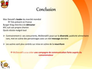 Detracter McDonald's analyse comparative campagne