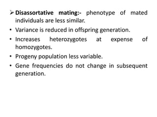 Disassortative Mating Examples Selection introduction | PPTX