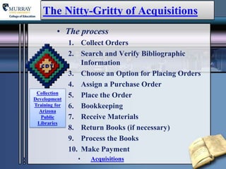 Selection and acquisitions | PPTX