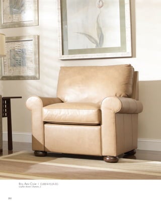 roll arm chair | CL-8814-1E-2A-3G
      Leather shown: Chamois, 2




202
 