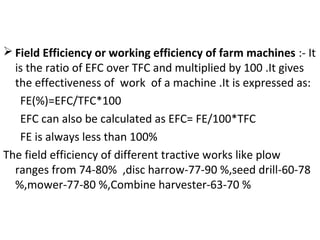 Selection and economics of farm machines and equipments | PPT