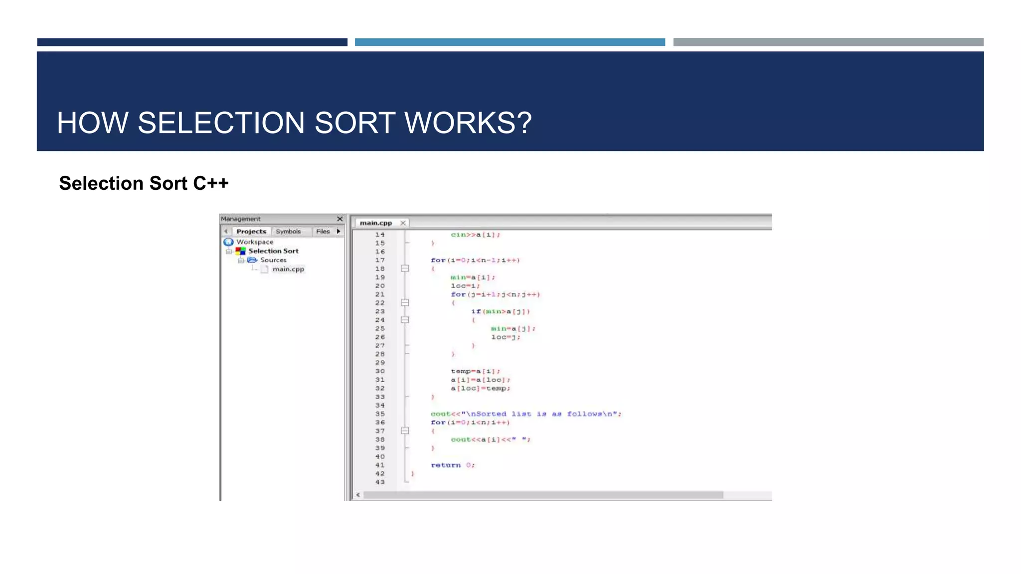 Selection and insertion sort | PPTX