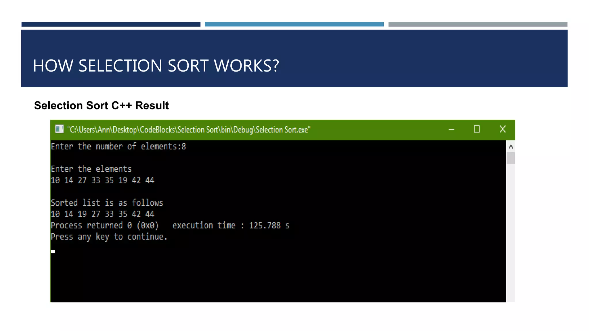 Selection and insertion sort | PPTX