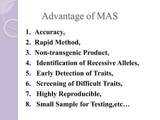 Selection based on markers | PPTX
