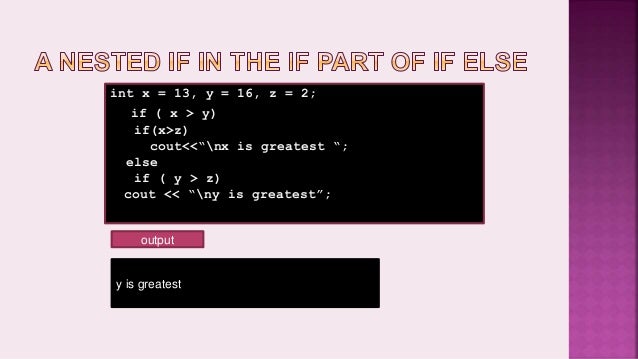 Introduction to Selection control structures in C++