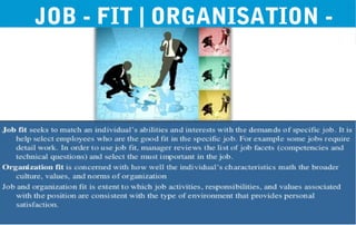 JOB - FIT | ORGANISATION -
FIT
 