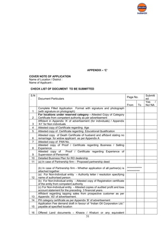 Selection guidelines for_petrol_diesel_retail_6_sep_11 | PDF