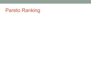 Pareto Ranking
 